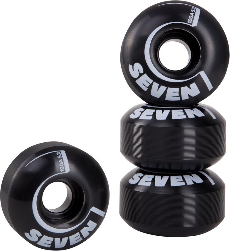 Cal 7 Catch-22 Skateboard Wheels, 52mm & 100A, Black & White Design, Great for Trick, Street & More - Image 2